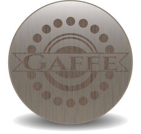 Gaffe realistic wood emblem