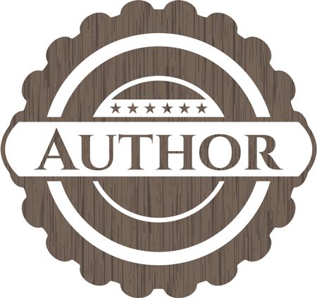 Author realistic wood emblem
