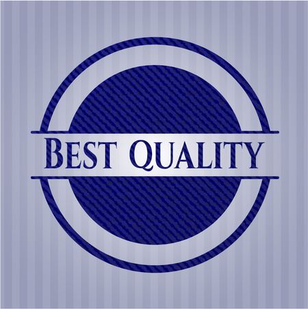Best Quality jean or denim emblem or badge background