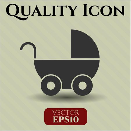 Baby Cart vector icon