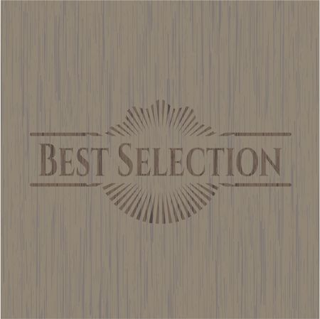 Best Selection wooden emblem