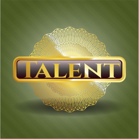 Talent gold shiny emblem