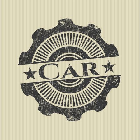 Car rubber stamp