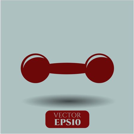 dumbbell icon vector symbol flat eps jpg app web concept website