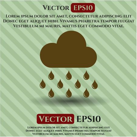 Rain icon vector symbol flat eps jpg app web concept website