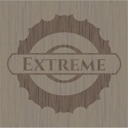 Extreme realistic wood emblem