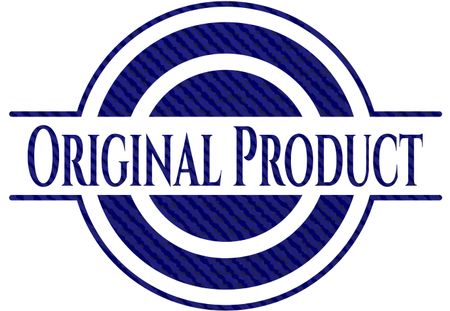 Original Product emblem with jean texture