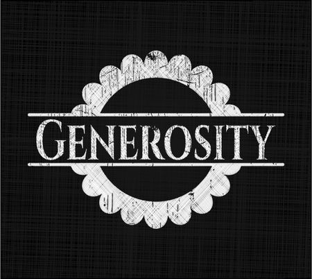 Generosity chalk emblem