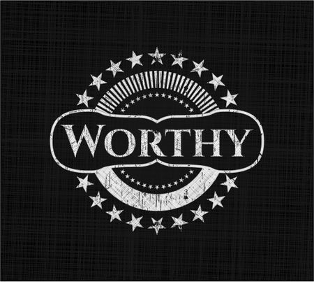 Worthy chalk emblem