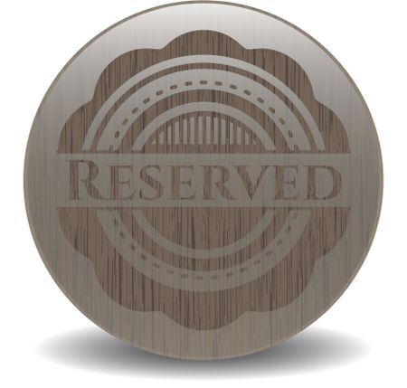 Reserved wood signboards