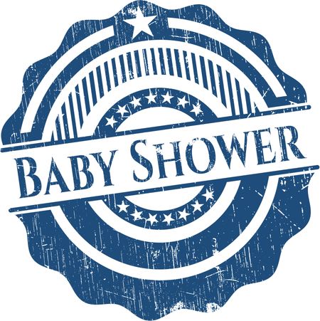 Baby Shower grunge seal