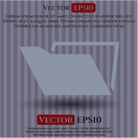 Folder vector icon