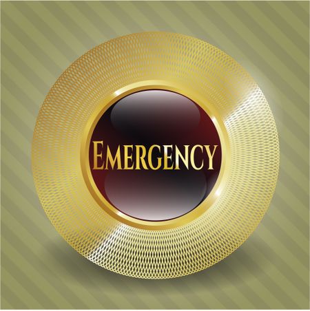 Emergency gold emblem