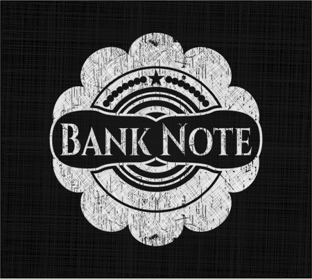 Bank Note chalkboard emblem