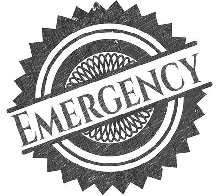 Emergency pencil emblem