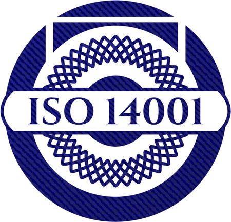 ISO 14001 with jean texture