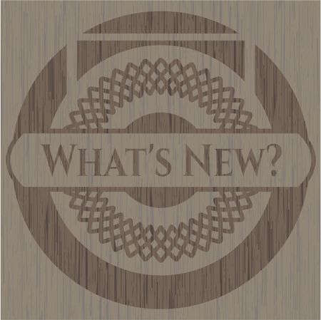 What's New? wooden emblem