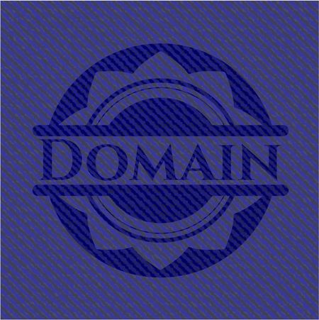 Domain emblem with jean high quality background
