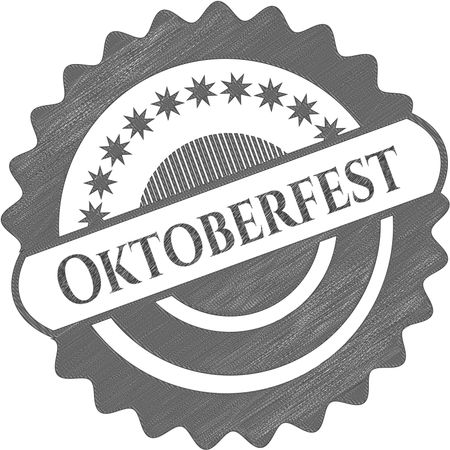 Oktoberfest drawn with pencil strokes