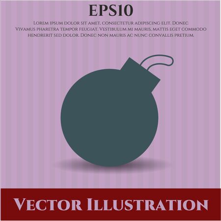 bomb icon vector symbol flat eps jpg app web concept website