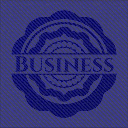 Business emblem with jean high quality background