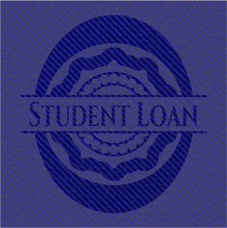 Student Loan with denim texture
