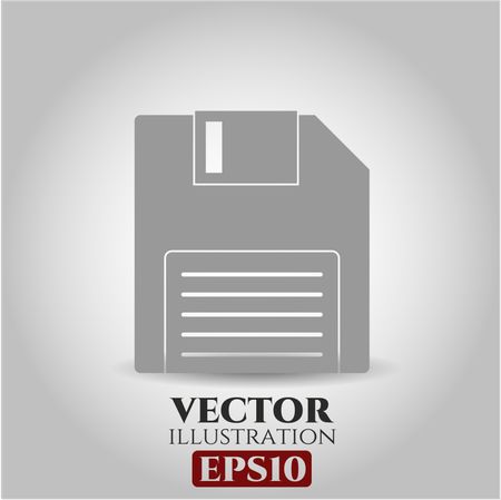 Diskette vector icon