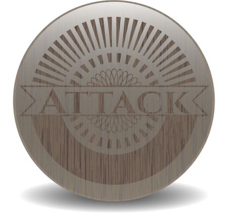Attack retro wood emblem