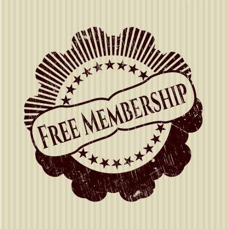 Free Membership with rubber seal texture