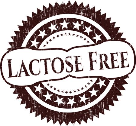 Lactose Free with rubber seal texture