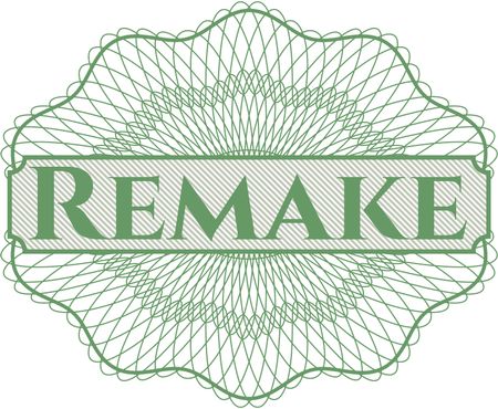 Remake rosette or money style emblem