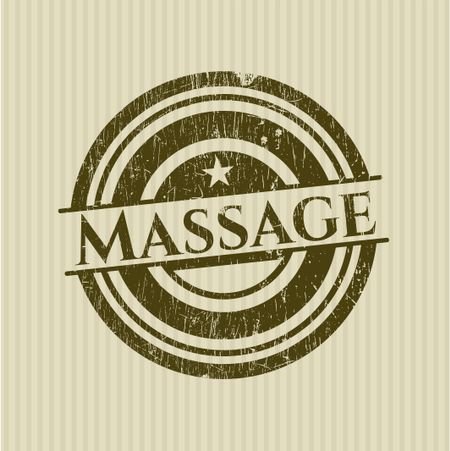 Massage rubber grunge stamp