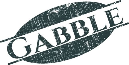 Gabble rubber grunge stamp