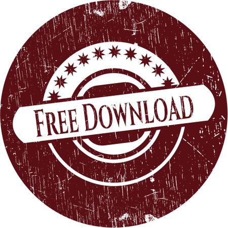 Free Download rubber grunge texture stamp