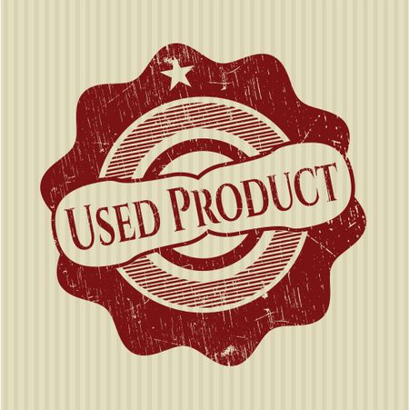 Used Product rubber grunge stamp