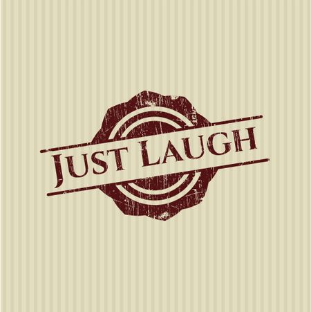 Just Laugh rubber stamp