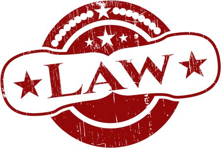 Law rubber stamp