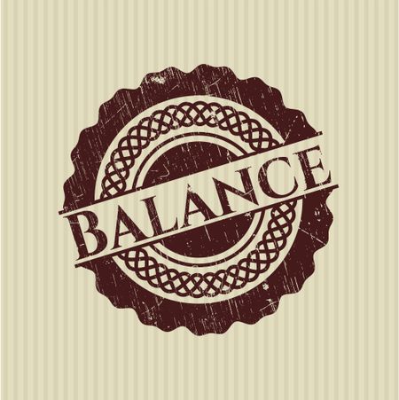 Balance rubber grunge texture stamp