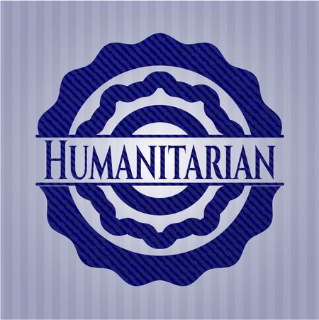Humanitarian denim background