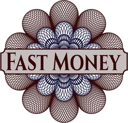 Fast Money abstract rosette