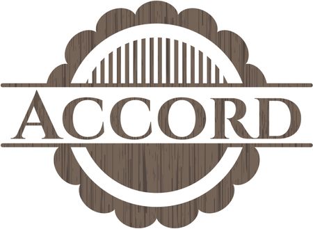 Accord vintage wood emblem