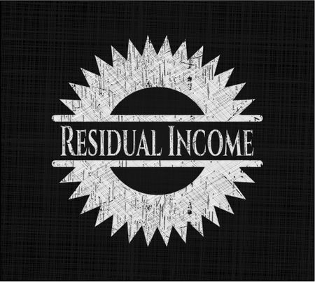 Residual Income written with chalkboard texture