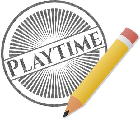 Playtime pencil emblem