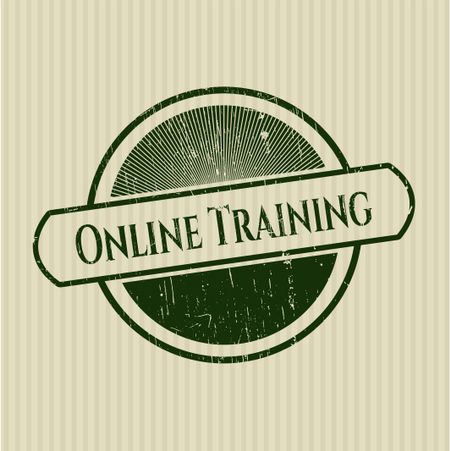 Online Training grunge seal