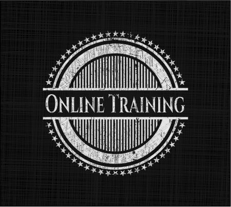 Online Training written on a blackboard