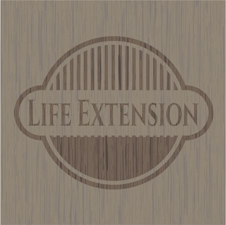Life Extension vintage wood emblem