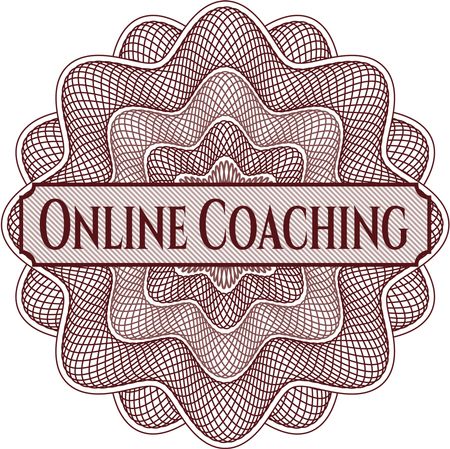 Online Coaching written inside rosette