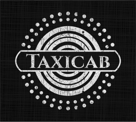 Taxicab written on a chalkboard