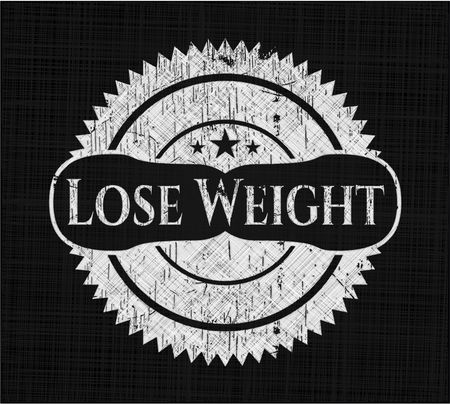 Lose Weight written on a chalkboard