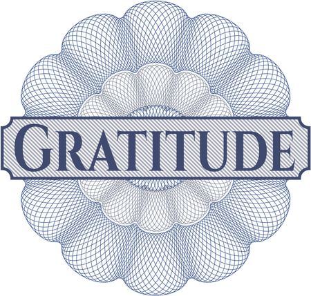 Gratitude linear rosette